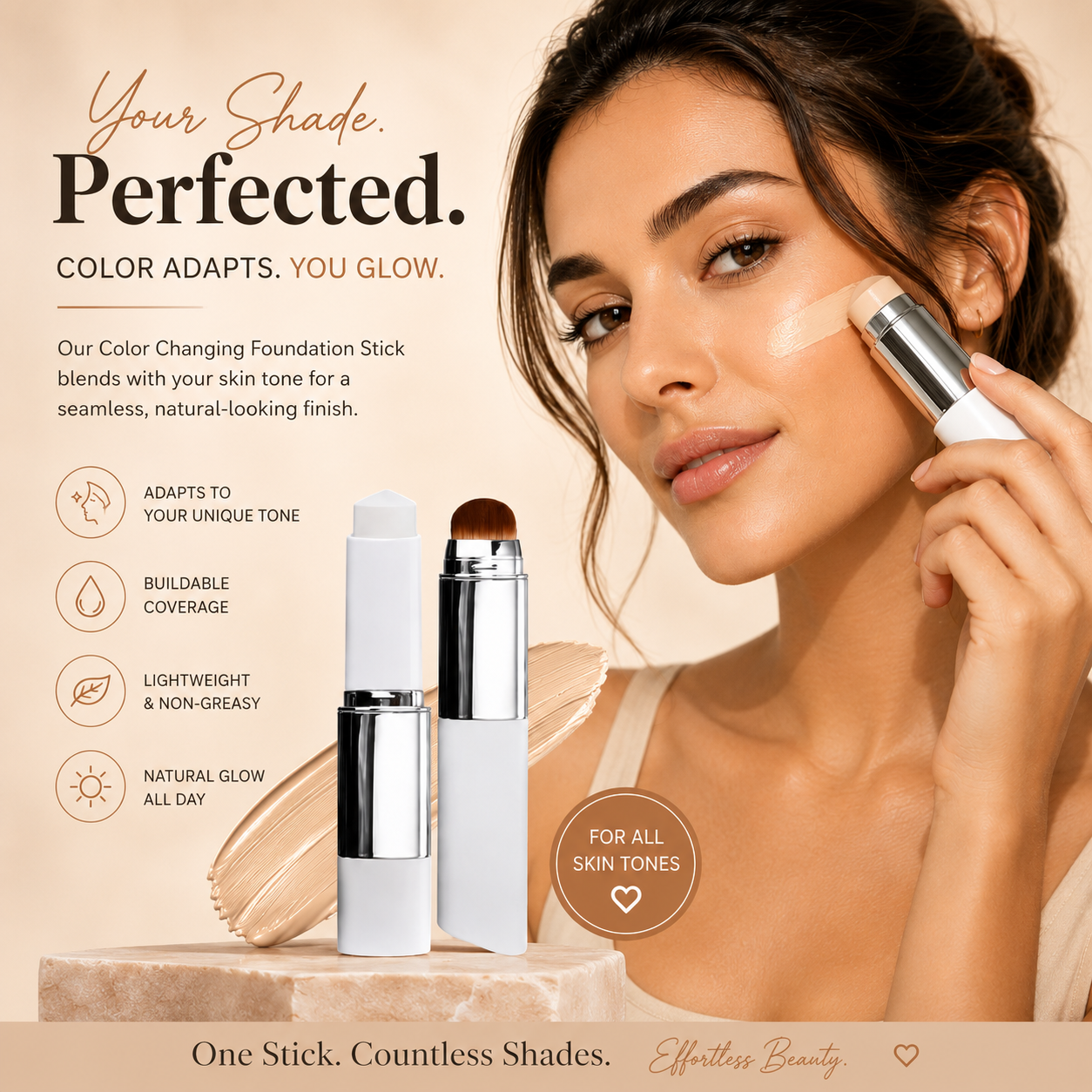 Color Changing Foundation Stick